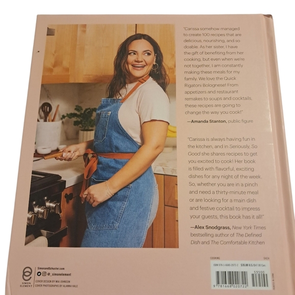 Seriously, So Good By Carissa Stanton Cookbook (NEW) - Picture 2 of 3